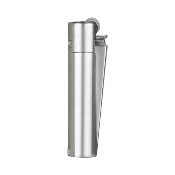 MT-101 Saten-Silver Clipper Metal Siboplu Çakmak - Image 2